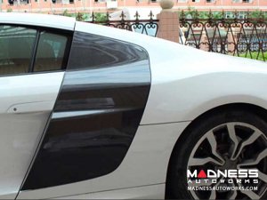 Audi R8 Auto Door Fender Side Blade Skirts - Carbon Fiber